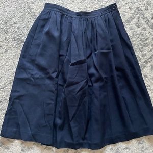 Valentino Wool Navy Skirt
